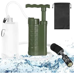 Lixada Filter für den Außenbereich, Wasserfilter, für den Außenbereich, System, persönlicher Ersatzfilter für Wasserstrohhalm, für Wandern, Camping, Notsituation, entfernt Bakterien