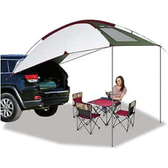 Buycitky Car Tent Sun Canopy for Camper Bus Awning Caravan Awning Waterproof Bus Awning Camping Tent Rear Tent, 2.4 x 1.9 x 2 m