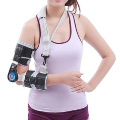 Einstellbare Ellenbogenstütze Stabilisator Schiene, Scharnier Rom Ellenbogenstütze Mit Riemen, Armverletzung Erholung, Post-op Ellenbogenstütze, Unisex Linke Arme Optional,Left