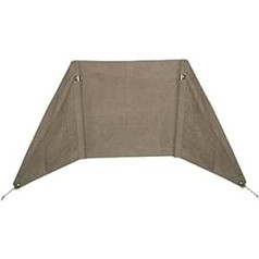 ChengBeautiful Camping Windbreak Windbreaker Beach Camping Caravan Holiday Sun Screen Shelter Tall Wind Break (Colour: Khaki, Size: 166 x 68.5 cm)