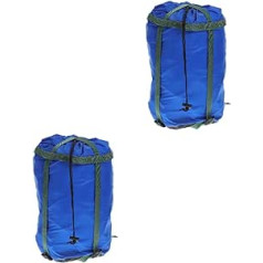Alipis 2 Stück Schlafsack Aufbewahrung Draw Xcm Quilts Kompressionskleidung Campingzubehör Tragbare Taschen Für Sackbeutel Blau Wandern