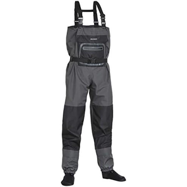 Kvėpuojantys Angel-Berger Fladen Fishing Chest Waders su Footsies paso dangteliu