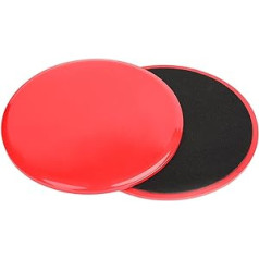 JISADER 2 Pcs Core Sliders Fitness Discs Exercise Equipment Abdominal Muscles Red