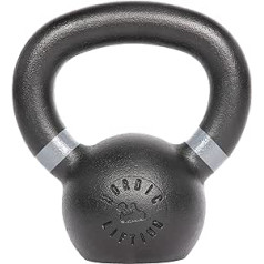 Nordic Lifting Kettlebell for Crossfit & Gym Workouts - Plastic with Cement Genuine Cast Iron for Strength Training