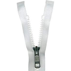 Zip Made of Plastic for Boat Tarpaulin Tarpaulin White 0.6 m