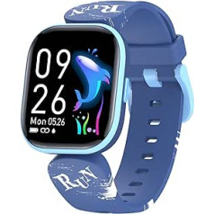 Children's Fitness Activity Tracker Watch, 1.4 Inch DIY Dials IP68 Waterproof Kids Smartwatch with 19 Sports Modes, Pedometer, Heart Rate and Sleep Monitor, Good for Children
