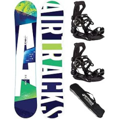 Airtracks vīriešu snovborda komplekts - Aero Flat Zero Rocker snovborda plats - Snowboard Binding Master Fastec - Snovborda soma 148 153 158 163 cm