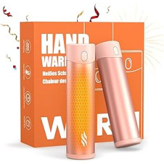 Rechargeable Hand Warmer, Pack of 2, 5200 mAh, Magnetic Electric Portable Heater, 5200 mAh, 360° All-Round Heat, 3 Levels Heat up to 54 °C, Ideal for Outdoors, Camping for Women and Men