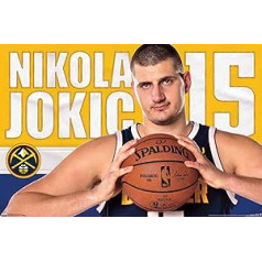 Trends International NBA Denveras Nuggets — Nikola Jokiča 19 sienas plakāts 14,5 x 22,5 collas bez rāmja