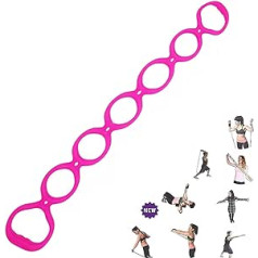 Mastere 7 Ring Stretch and Resistance Exercise Band | Back, Foot, Leg, Hand and Arm Trainer for Sports and Workout, Physical Therapy