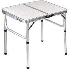 EVURU Tables and Chairs Folding Portable Table, Garden Furniture, Picnic, Camping Equipment, Computer Bed Tables, Ultralight Folding Desk, Alloy Adjustable