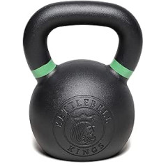 Kettlebell Kings Čuguna tējkanna mājas treniņiem, šūpolēm un spēka treniņiem