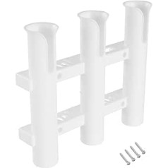 Wall Mounted Fishing Brackets Tubes Left Angel Holder Rack Lying White