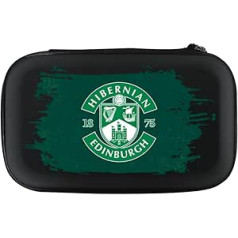 „Darts Corner“ oficialiai licencijuotas „Hibernian Football Club Hibs FC“ dėklas, įvairių dizainų, juodas, „Dark Crest“