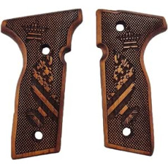 ZIB GRIPS Beretta Stoeger Grips pistoles rokturim, kas izgatavots ar rokām no riekstkoka rokturiem (ZIB-bs.04)