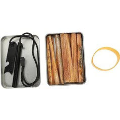 Toddmomy Lighter 1 Set Outdoor Campfire Fire Starter Kit Survival Fire Starter Tool Fire Starter Tinder Camping Plate Set Men's Suit Fire Starter Lighters