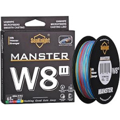 SeaKnight Monster W8 8 Braided Strands Fishing Line 300 m Long Super Soft PE for Sea Fishing Fish Weighing 6.8-45 kg