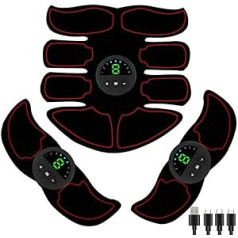 LYEAA Abdominal Massager USB Muscle Toning Trainer Muscle Toner Fitness Binder Gym Belt Toning Trainer