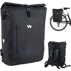 Welhero 3-in-1 velosipēda soma 20-25L bagāžnieka bagāžniekam - piemērota kā bagāžas nodalījuma soma, mugursoma un plecu soma - 100% ūdensnecaurlaidīga un atstarojoša - Aizmugurējā velosipēda soma - klēpjdatora soma