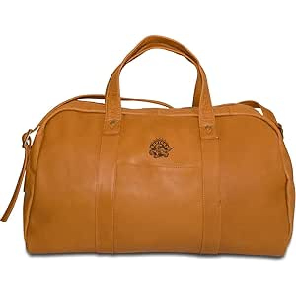 NBA Toronto Raptors Corey Leather Duffel Bag Tan