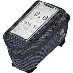 NC-17 Connect Universalus XL Top Tube Bag DOT / Dviračio / Išmaniojo telefono krepšys su Velcro užsegimu / Sandėliavimo skyriumi ir kabelio lizdu / Visų standartinių dydžių išmaniesiems telefonams