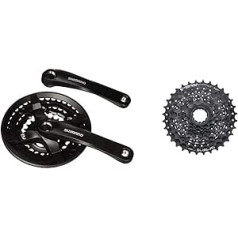 Shimano FC-TY501 kloķis, kvadrātveida konusveida, 6/7/8 ātrums, 170 mm, melns