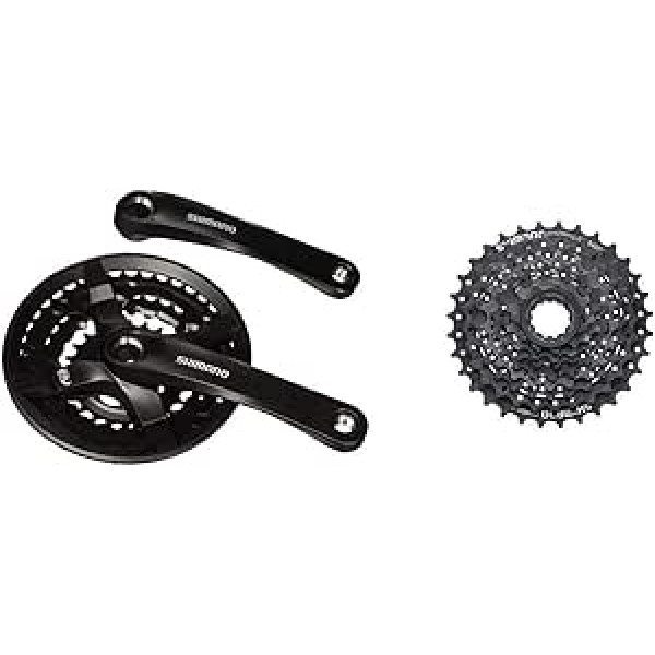 Shimano FC-TY501 kloķis, kvadrātveida konusveida, 6/7/8 ātrums, 170 mm, melns