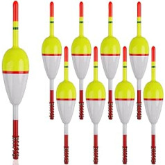 JSHANMEI Fishing Floats Balsa Wood Bobber Crappie Panfish Walleye Fishing Accessories