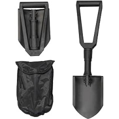 Technosafety Folding Shovel with Bag - Pioneer Shovel - Foldable Shovel - Multifunctional