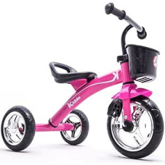 Kiddo Pink 3 Wheeler Sumanaus dizaino Vaikams Vaikams Triratukas Triratukas Važinėjamas dviračiu 2–5 metai Naujas – rožinis