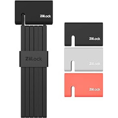 ZiiLock M saliekamā velosipēda slēdzene Lieljaudas pretaizdzīšanas kompakta saliekama velosipēda slēdzene elektriskajiem velosipēdiem, skrejriteņiem un velosipēdiem