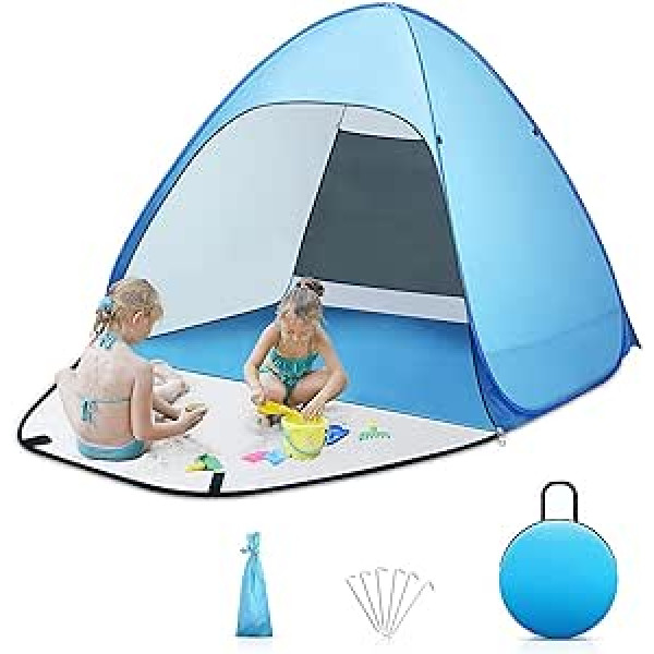 Pop Up Beach Tent, Xndryan UV Tent Lightweight Waterproof Sunscreen Instant Pop Up Tent