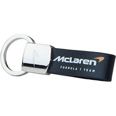 McLaren F1 Castore ādas atslēgu piekariņš, melns logotips Speedmark Print Oficiālās preces, melns