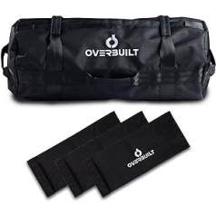 Overbuilt Sandsack-Workout-Ausrüstung für Training, strapazierfähige, gewichtete Tasche mit Griffen für Heim-Fitnessstudio, Crossfit-Training, Konditionierung und Strongman, Hebegewichte für Fitness