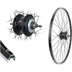 Aggro-X 28 collu aizmugurējā riteņa Shimano 8 ātrumu Nexus rumbas pārnesums ar brīvgaitas melnu 19-622