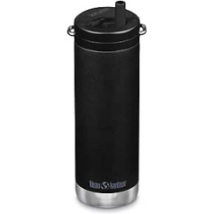 Klean Kanteen TKWide 473g (ar pagriežamu fiksatoru) - Melns