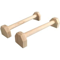 1 x Fitness Parallettes Push Up Push-Up rokturi Koka rokturis ar Boxwood Push-Up dubultā stieņa sviedru uzsūkšanu un neslīdošu, kodesizturīgu Crossfit Calisthenics 19,69 3,94 3,94 collas