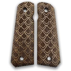 Colt 1911 Handcrafted Walnut Pistol Grip Dracaries R2