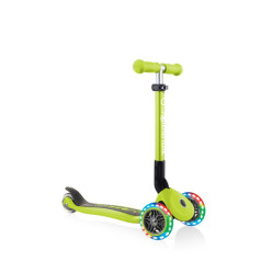 3-колесный самокат Globber Foldable Lights Lime Green Jr 437-106 / Н/Д