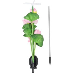 OSALADI Lotus Dragonfly Lamp Decoration Lights Outdoor Flower Stake Lights Flower Garden Lights Decorative Solar Lights Solar Flower Lights Garden Decorative Lights LED Jumbos Birds