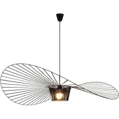 CHNB® Vertigo Lamp Black 80 cm Modern Vintage Pendant Light Hanging Lamp Suitable for Dining Table Living Room Bedroom Chandelier Lamps (Diameter 80 cm)