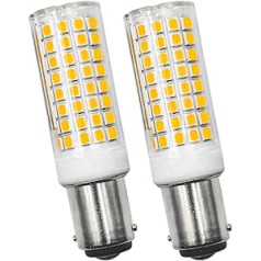 BROLSKUN B15D LED lemputės nemirga 6 W Pakeičia 60 W halogenines lemputes šiltai balta 3000 K 560 liumenų 360° spindulio kampas kintamoji srovė 220–240 V (2 vienetų pakuotė) [daugiakryptis]