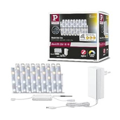 Paulmann 78869 LED sloksnes pamatnes komplekts ar spraudni 230 V 3 m silti balts