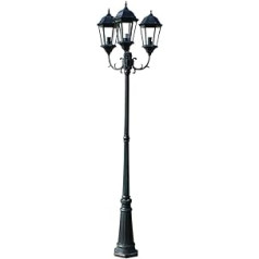 Brighton garden light post 3-arms 230 cm green