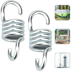 Lhbfcy atsperu āķis šūpuļtīklam smilšu maisam Swing Spring Hanging Chair Pull Spring for Piekarināmais krēsls un šūpuļtīkls Swing Spring Garden Jauns tērauda atspere Ideāli piemērots šūpuļtīkla šūpoles krēsla iekarināšanas iekārtai