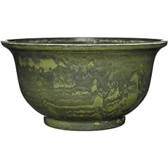 Klasisks mājas un dārza Venezianische Tiefe Schale 31,8 cm, grüner Granit (2/8060G/1)