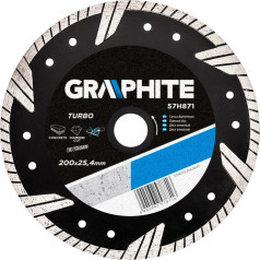 Graphite Dimanta disks 200 x 25,4 mm, turbo