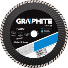 Graphite Dimanta disks 230 x 22,2 mm, turbo vilnis