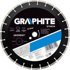 Graphite Dimanta disks 350 x 25,4 mm, segmentēts, metināts ar lāzeru