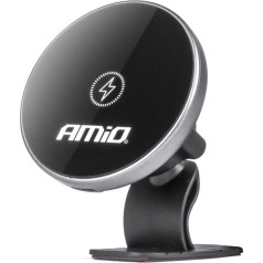 Car phone holder with inductive charger for cockpit board my mag 15w amio-03774